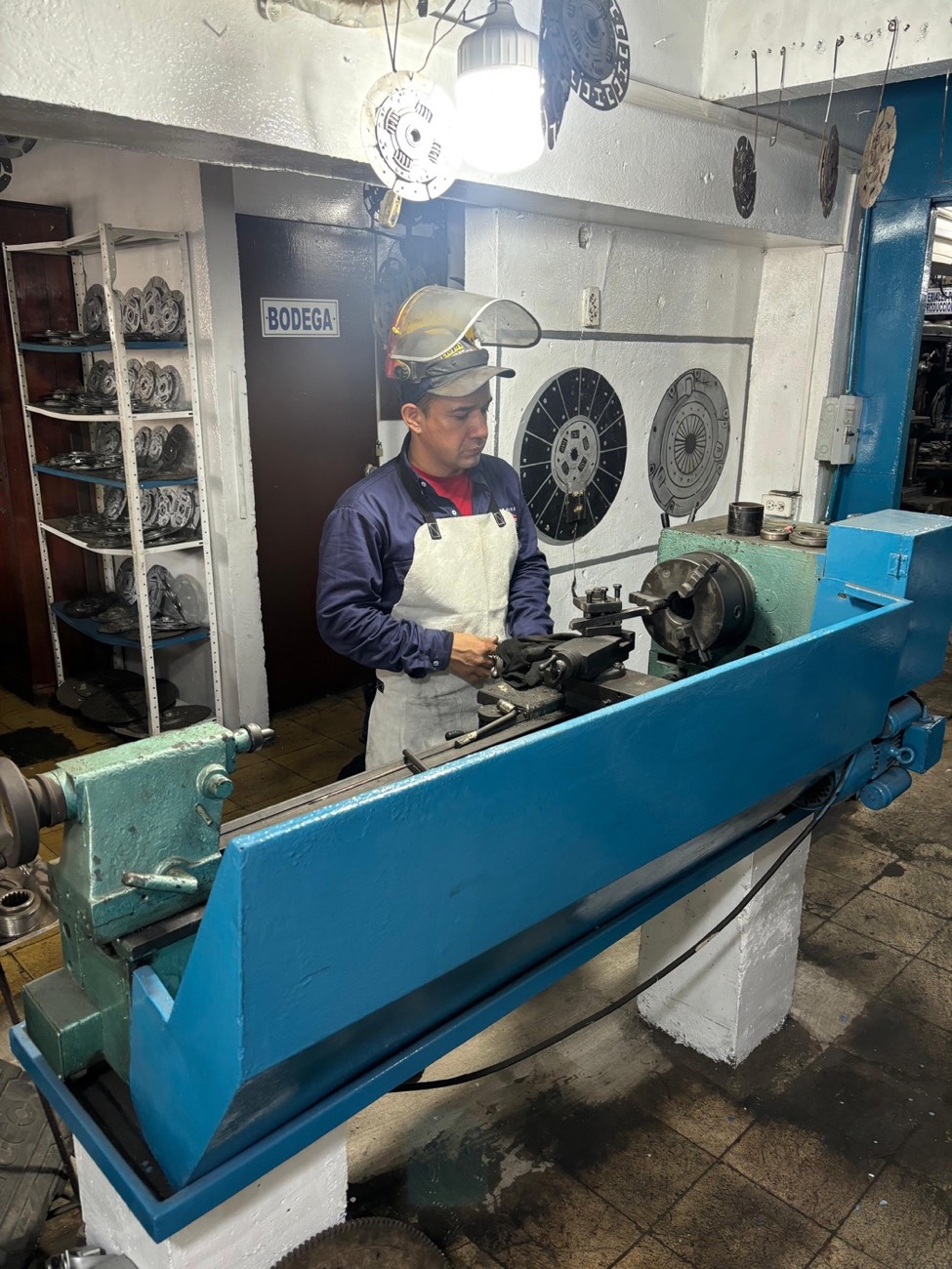 Área de rectificación del taller Solo Clutch